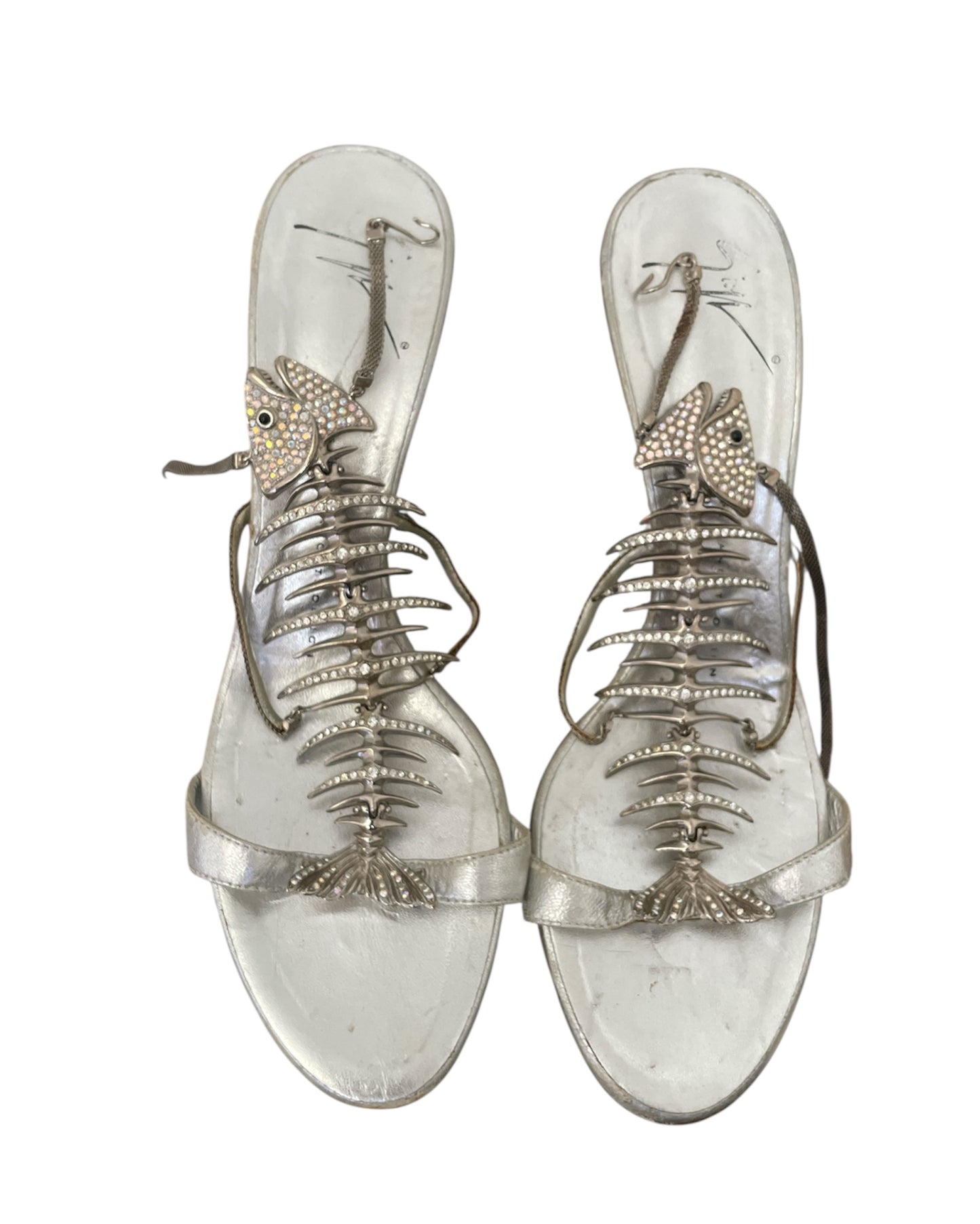 Giuseppe Zanotti Fishbone Heels (38.5)