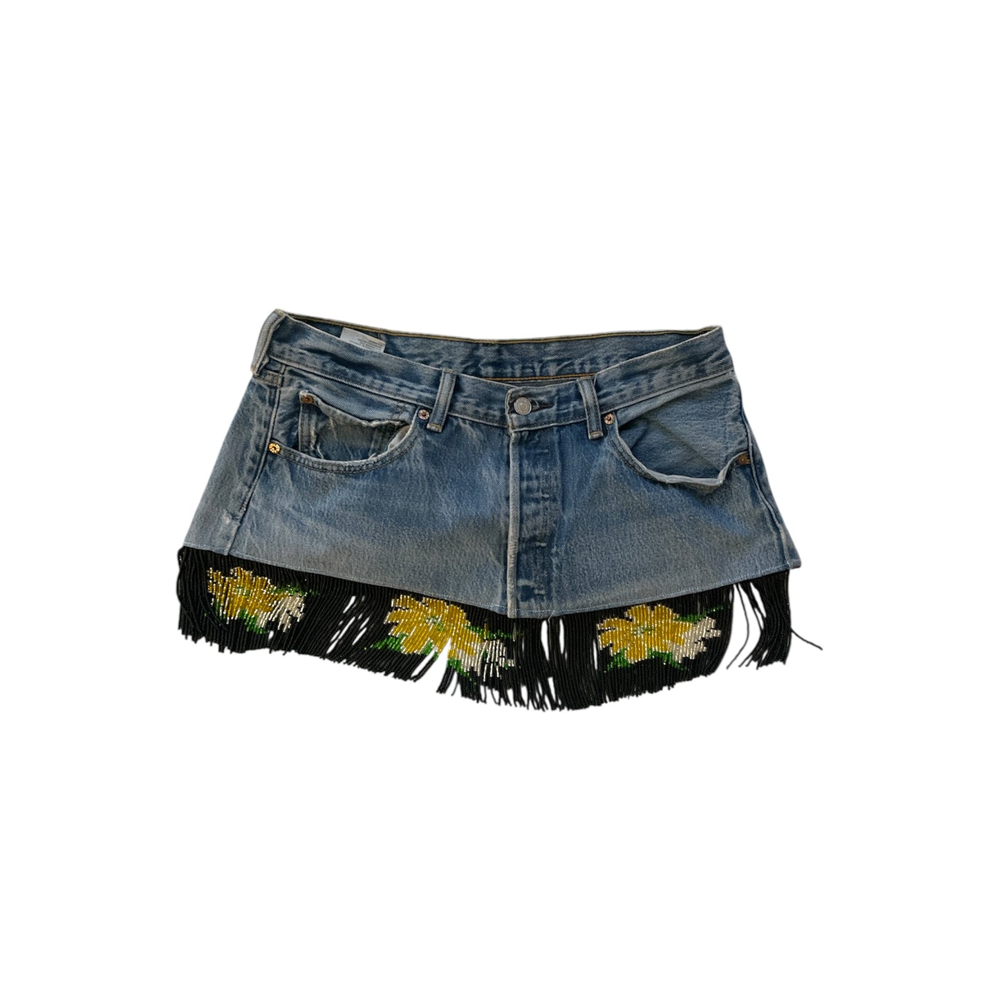 Vintage Levi’s Fringe Mini Skirt (made-to-order)
