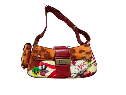 Dior by Galliano Columbus Bag 'victim' print