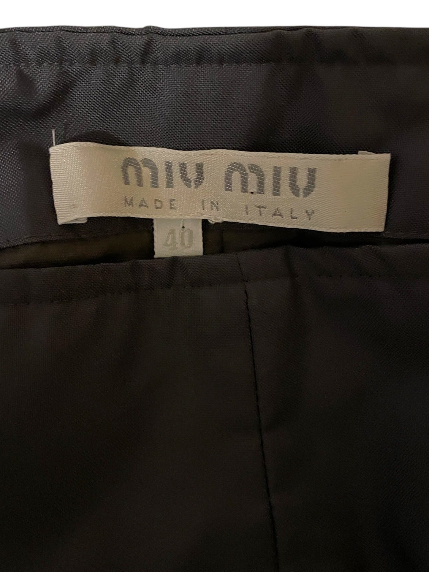 Miu Miu Snow Tech Pants in Grey (IT 40)