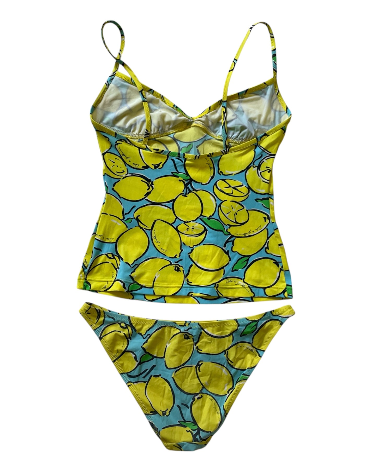 Dolce and Gabbana Lemon Print Tankini (S)