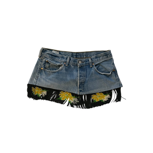 Vintage Levi’s Fringe Mini Skirt (made-to-order)