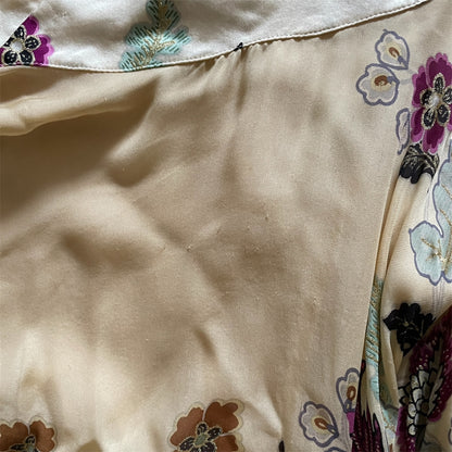 Roberto Cavalli ss 2003 Silk Cheongsam Dress (s)