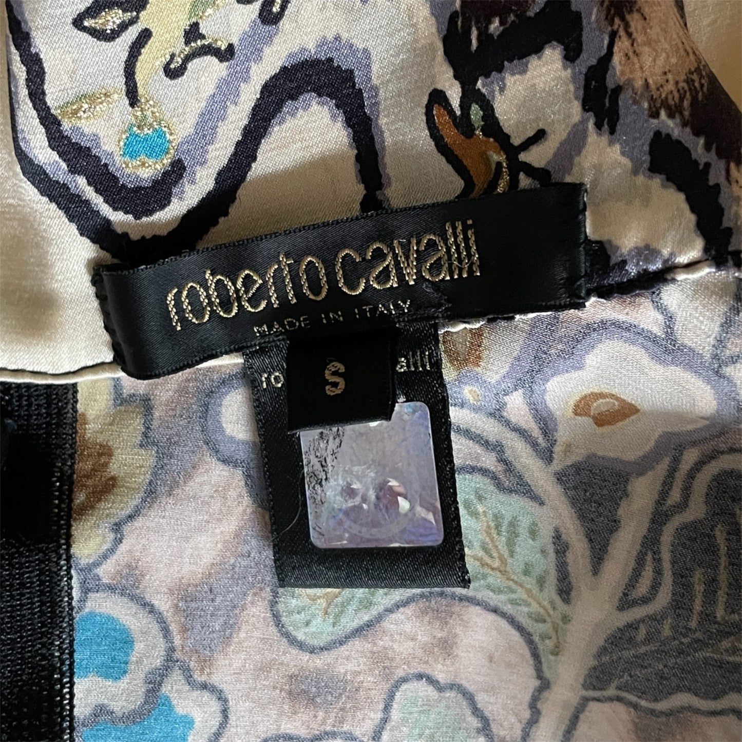 Roberto Cavalli ss 2003 Silk Cheongsam Dress (s)