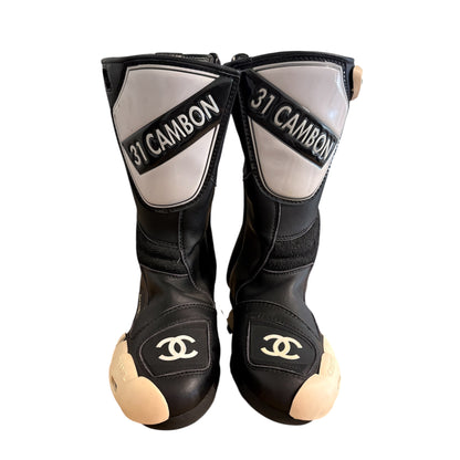 CHANEL Runway Fall 2003 Motorcycle Boots