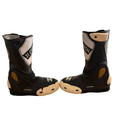 CHANEL Runway Fall 2003 Motorcycle Boots